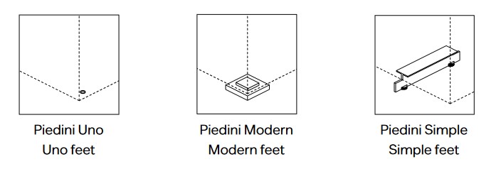 Privacy Capo D'opera sideboard feet model