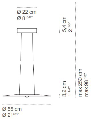 suspension-lamp-passepartout55-cini&nils-dimensions