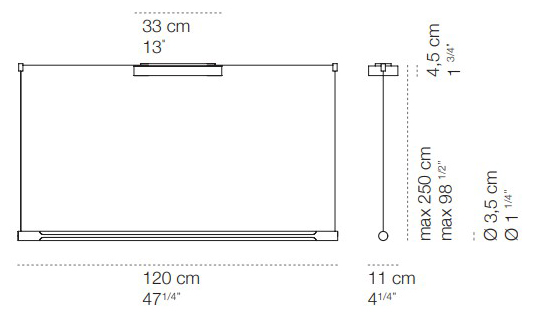 lampe-à-suspension-stilo-cini&nils-dimensions