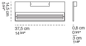Sottile-LampadaDaParete-CiniENils-dimensioni380