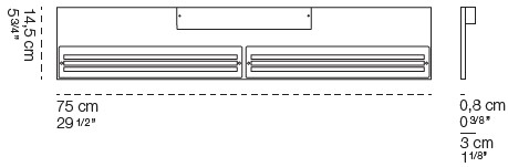 Sottile-LampadaDaParete-CiniENils-dimensioni380
