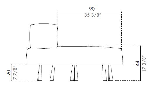 Endor-canapeLineare-Desiree-Dimensions