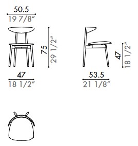 Dimensions of Chair Tè Désirée