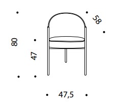 fauteuil-costes-driade-titanio-dimensions