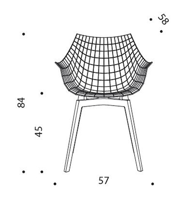chair-meridiana-wood-driade-dimensions
