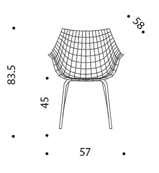 chaise-meridiana-driade-dimensions