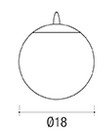 Lampe Globe Edoné dimensions