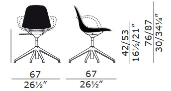 Sedia-Ufficio-Couture-Enrico-Pellizzoni-dimensioni