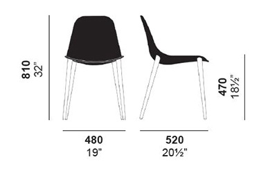 chaise-Couture-Enrico-Pellizzoni-dimensions