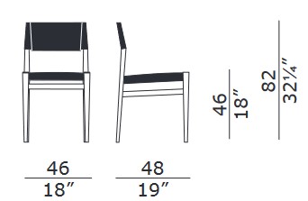 chaise-Gazzelle-Enrico-Pellizzoni-dimensions