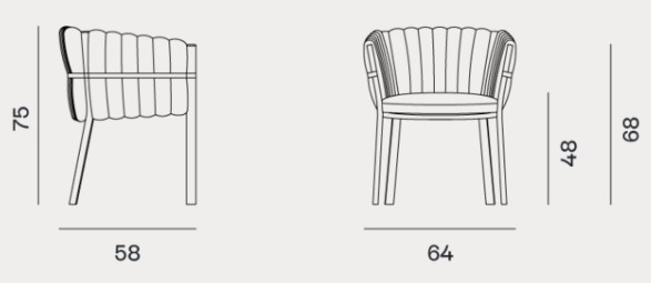 fauteuil-yelek-gervasoni-dimensions