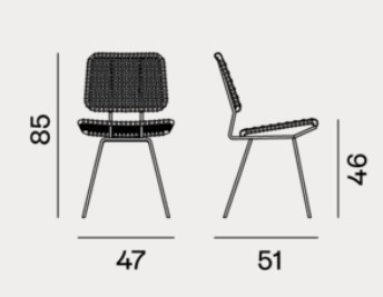 brick-gervasoni-chair-dimensions