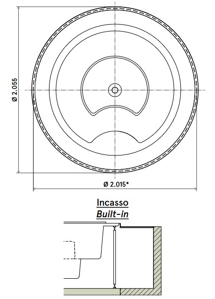 Dimensions de la minipiscine Infinity 220 Glass 1989