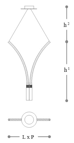 Lampada-Rosè-3050-L10-Incanto-Italamp-a-sospensione-dimensioni