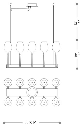 Lampada-Rosè-3050-L10-Incanto-Italamp-a-sospensione-dimensioni