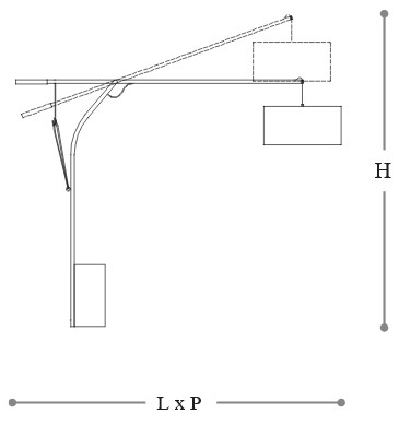 Aria Incanto Italamp Floor Lamp Measurements