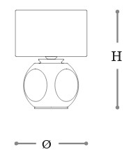 Lampada Cloe Opera Italamp da tavolo finiture