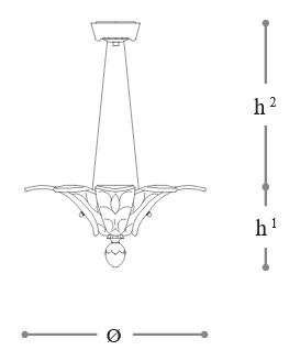 Lampe-60-Opera-Italamp-à-Suspension-Dimensions