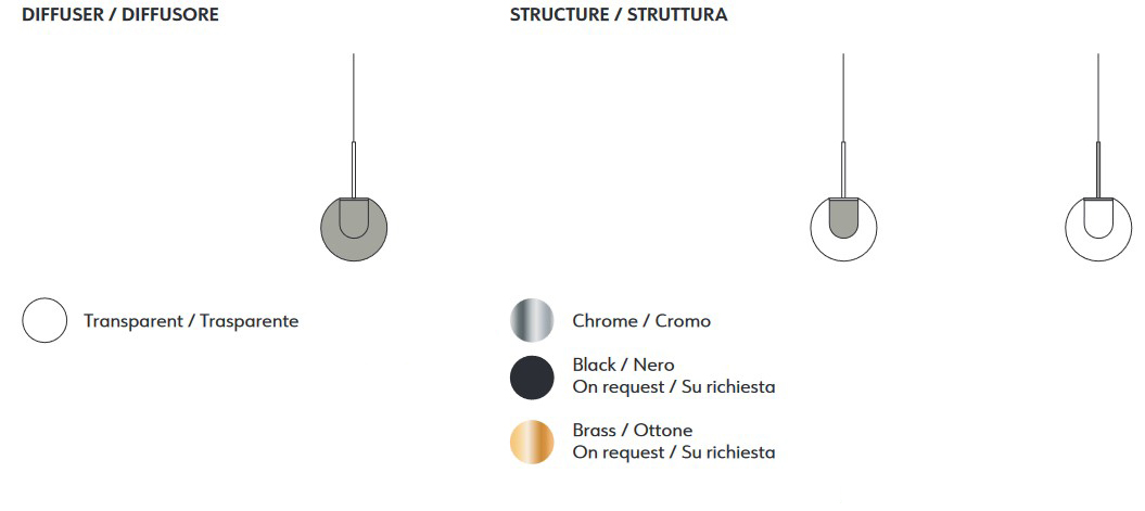 lampada-a-sospensione-dew-KDLN Kundalini-finiture