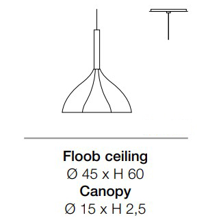 lampe-à-suspension-floob-KDLN Kundalini-dimensions