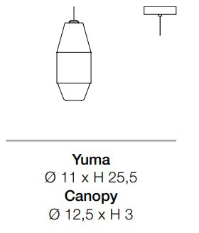 lampe-à-suspension-yuma-KDLN Kundalini-dimensions