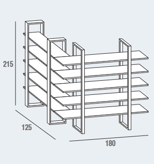 Easy-La-Primavera-Bookcase-dimensions