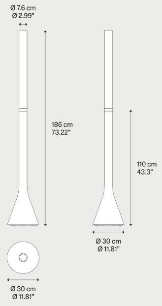 Dimensions of Croma Lodes Floor Lamp