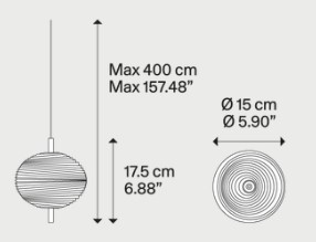 Dimensions of Jefferson Lodes Pendant Lamp