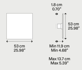 Dimensions of the Puzzle Mega Lodes Lamp