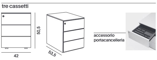commode Office Cabinets MDF Italia dimensions