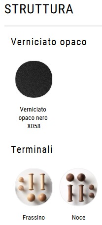 Appendiabiti Ombre MDF Italia finitura struttura