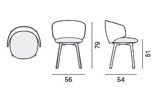 fauteuil Universal MDF Italia dimensions