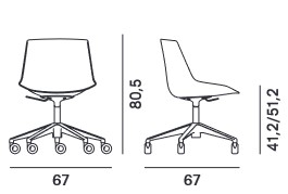 chaise Flow Chair MDF Italia dimensions