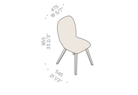 chaise-nucleo-martex-dimensions