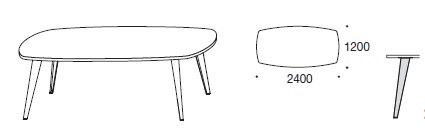 table-de-reunion-Pigreco-Martex-dimensions