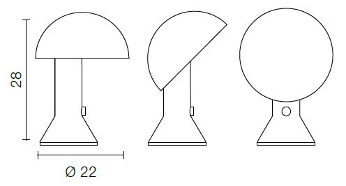 elmetto-table-lamp-martinelli-luce-dimensions