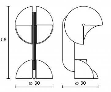lampe-de-table-ruspa-martinelli-luce-dimensions