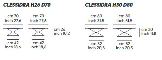 table basse-Clessidra-midj-dimensions
