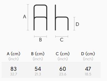 sedia-dalia-S-M-M-TS-midj-dimensioni