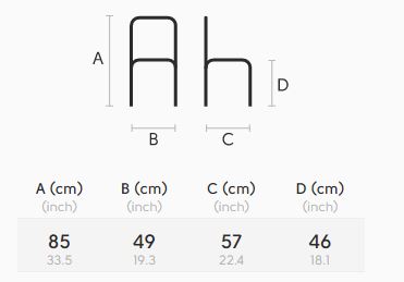 Sedia-Lea-Midj-S-M-TS-dimensioni
