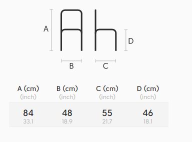 Sedia-Liù-Midj-S-M-LG-X-dimensioni