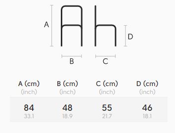 sedia-Liù-S-M-TS2-M-midj-dimensioni