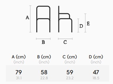 Sedia-Wrap-Midj-P-L-TS-N-dimensioni
