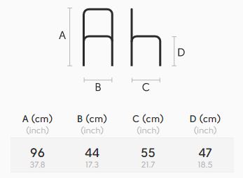 Sedia-Nuvola-Midj-SA-R-CU-dimensioni