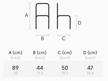 Sedia-Nuvola-Midj-SB-M-CU-dimensioni