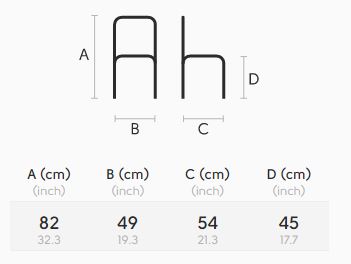 Sedia-Ola-Midj-S-M-TS-dimensioni