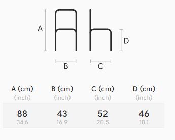 Sedia-Silvy-SB-M-CU-dimensioni