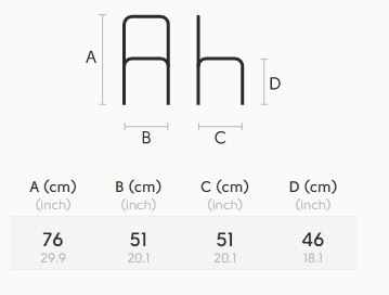 Sedia-Slim-Midj-S-M-CU-dimensioni