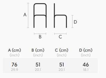Sedia-Slim-Midj-S-M-TS-dimensioni