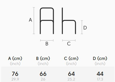 Sedia-Cover-Midj-AT-M-TS-dimensioni